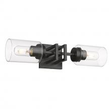  6070-2W BLK-BLK - Tribeca 2 Light Wall Sconce in Matte Black